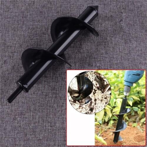 LETAOSK Metal Black Power Electric Garden Yard Planting Earth Bulb Planter Auger Spiral Post Hole Drill Bit