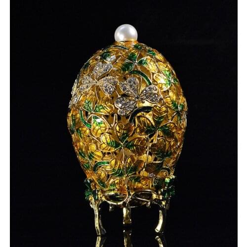 Metal Craft Hollow Faberge Egg for Jewelry Box Home Decoration home decoration accessories for living room home decore