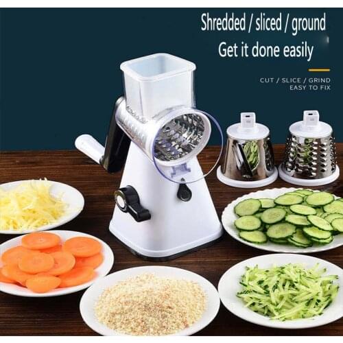 Multi-functional Vegetable Cutter Vegetable Fruit Rotary Manual Chopper Shredder Grater kitchen gadget