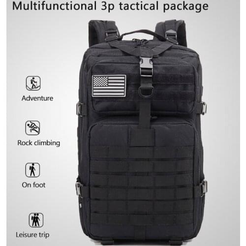Large-capacity Multi-functional Upgraded Version of 3P Tactical Backpack Leisure Travel Hiking Hunting General Backpack