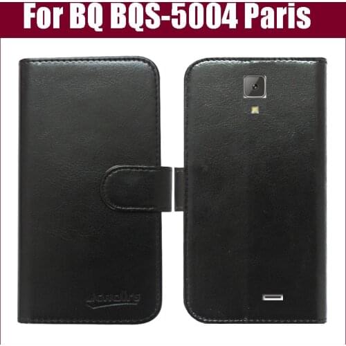 New Arrival 6 Colors High Quality Flip Leather Exclusive Protective Cover Case For BQ BQS-5004 Paris Case
