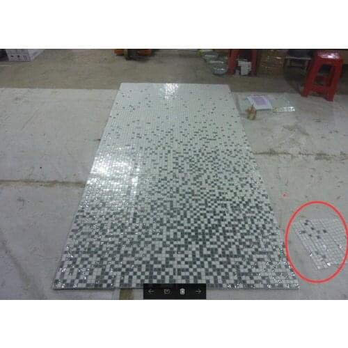 Glass mosaic sample