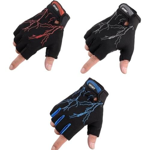 Unisex Fitness Gym Gloves Weight Lifting Half Finger Crossfit Workout Bodybuilding Cycling Bicycle Bike Outdoor Sports Gloves
