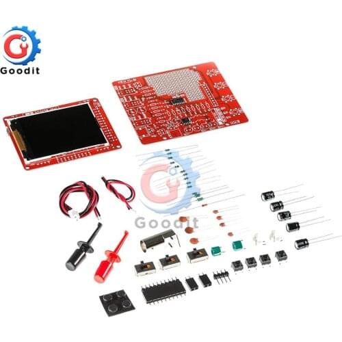 Portable Oscilloscope Mini 13805K 200KHz DC 3.5V-6V Digital Oscilloscope Upgraded Version Oscilloscope DIY Kit