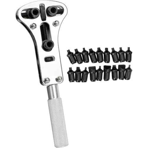 Alloy Steel Screw Disassembly Repair Wrench Adjustable Pins Replaceable Watch Back Case Opener Watch Repair Tool