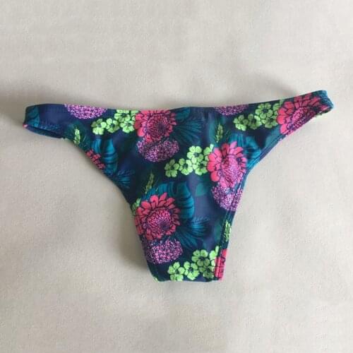 SD453 foral print swimwear men sexy tight gay men swim trunk shorts pool swim briefs man swimsuits sunga bathing suit small size