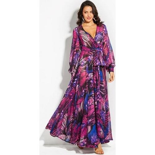 Sexy Lady Bohemian Summer Long Dress Women Beach Dresses Female Robes party dresses