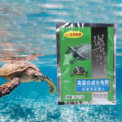 20g High Protein Spirulina Wheat Soybean Aquarium Tortoise Turtle Food Improve Immunity Healthy Delicious Feed Home Fish 85DA