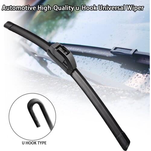 U-Shape Car Wiper Bladeless Wiper U-Shaped Hook Wiper Rubber Hybrid Auto Car Wipers Accessories