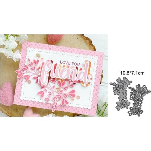 Flower Leaf Set Cut Die Metal Cutting Dies Mold Leaves Scrapbook Embossing Paper Craft Knife Mould Blade Punch Stencils Dies