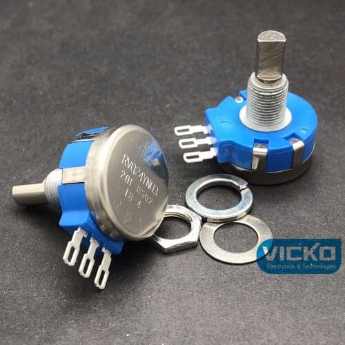 [VK] TOCOS long life potentiometer RVQ24YN0320FB502 RVQ24YN03 20F B502 2 million times 20F 5K B5K power 0.5W shaft 20mm switch