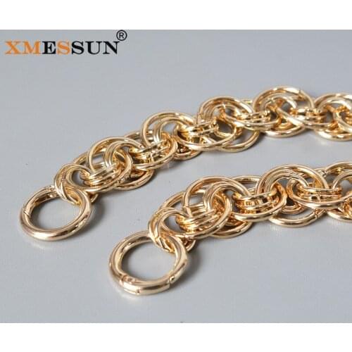 XMESSUN New Women Metal Shoulder Straps For Bags High Quality Fashion Luxury Brand Retro Chain Belt Trendy Chain Strap Ins K112