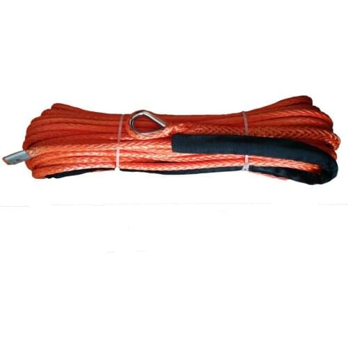 10mm x 28m synthetic winch rope, uhmwpe rope for offroad atv utv