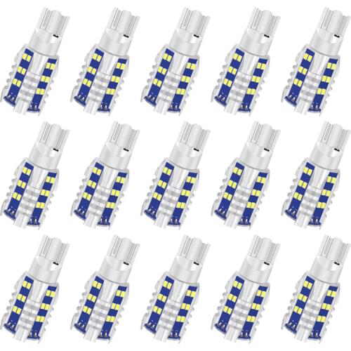 2PCS T15 W16W 921 912 T16 902 LED Bulbs High Power 30pcs 2016SMD Super Bright 1500LM Replace For Car Reversing Light White12V24V