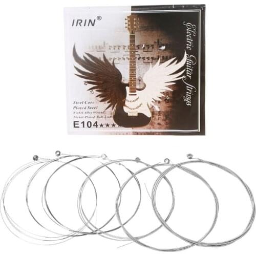 6pcs/set E104 Electric Guitar Strings 008-038 Plated Steel Core Nickel Alloy Wound Guitar Accessories