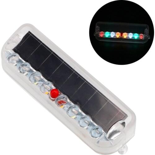 Car Warning Lamp Solar Power Flashing Security Light Alarm Warning Strobe Light Anti Collision Colorful