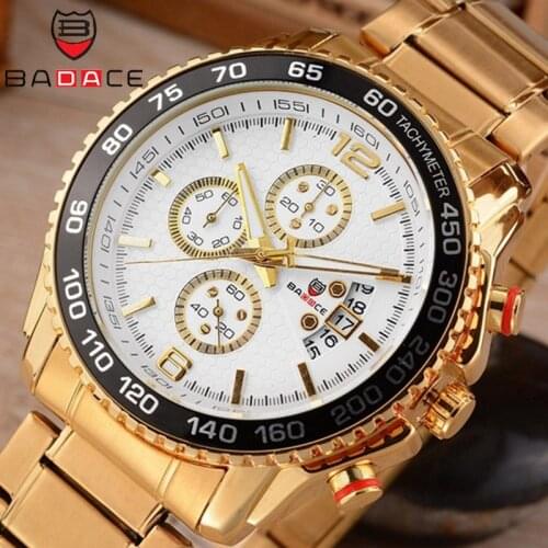 BADACE Mens Stainless Steel Watch