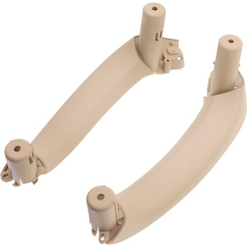 Beige Black 2 pcs Car Interior Door Handle left Right for BMW X3 F25 X4 F26 Inner Doors Panel Pull Trim Cover
