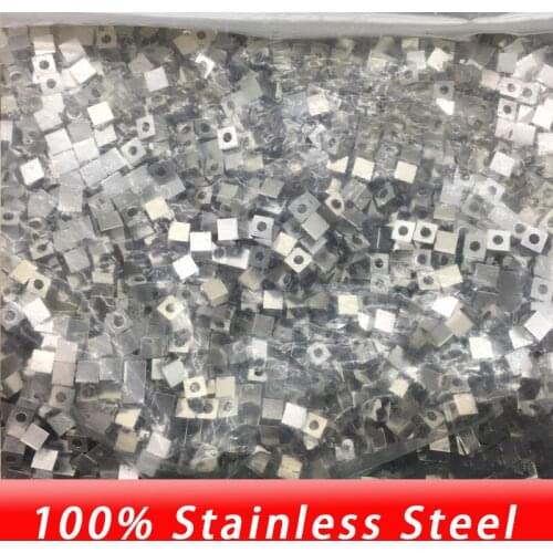 Diy jewelry making cube Beads 2.5/3/4/5mm square beads hole 2mm rectangle bead stainless steel high quality wholesale