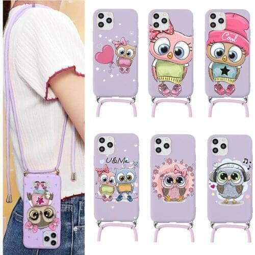 Funda For Samsung Galaxy A52 A82 A72 A22 A32 A51 A50 A21S A12 A02S A20e A31 A30 A42 A41 A40 A71 A7 2018 Cord Chain Lanyard Case