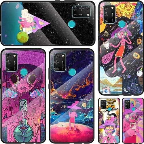 Cartoon Midnights Gospels Tempered Glass Cover For Honor 30 20 10 9X 8X Lite Pro Plus Silicone Phone Case Coque Shell