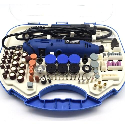 220V Electric Mini Drill With Flex Shaft 211pcs Rotary Dremel Accessories 180W Jewelry Polishing Tools