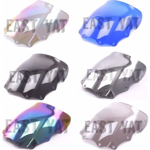 EX500 black and white windshield for Kawasaki EX500 EX500R 87-09 motorcycle windshield wind deflector 01 02 03 04 05 06 07 08