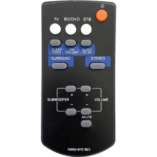FSR60 WY57800 Remote Control Replacement for Yamaha Amplifier YAS101 YAS101BL ATS-1010 YAS-101 YAS-101BL WY578001