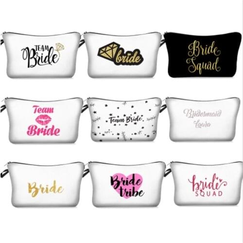 Team Brida Cosmetic Bag Portable Storage Bag Wedding Decoration Bridal To Be Bachelor Party Brida Tribal Hen Party Bridal Shower