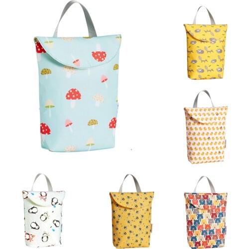 Multifunctional Baby Diaper Wet/Dry Separation Organizer Reusable Cloth Diaper Bag Travel Waterproof Nappy Bag
