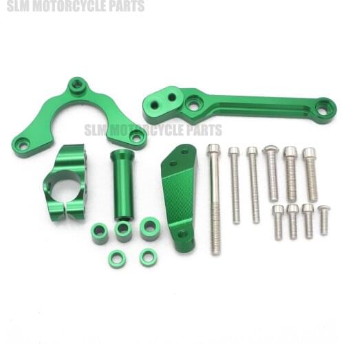 Motorcycles CNC Aluminum Adjustable Steering Stabilize Damper Bracket Kit For Kawasaki Z900 Z 900 2017-2018