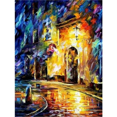 Landscape DIY 11CT Cross Stitch Embroidery Kits Craft Needlework Set Cotton Thread Printed Canvas Home Decoration Sale