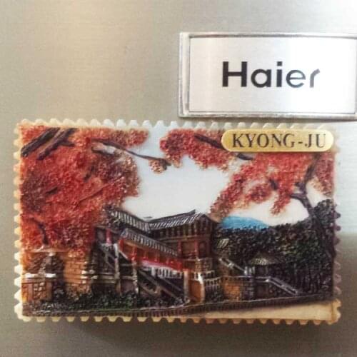 QIQIPP Korea travel commemorative resin refrigerator magnet Seoul Gyeongbokgung travel commemorative magnetic sticker