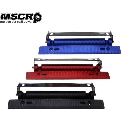 Adjustable Carbon Fiber Look Bumber Plate,Aluminium License plate frame
