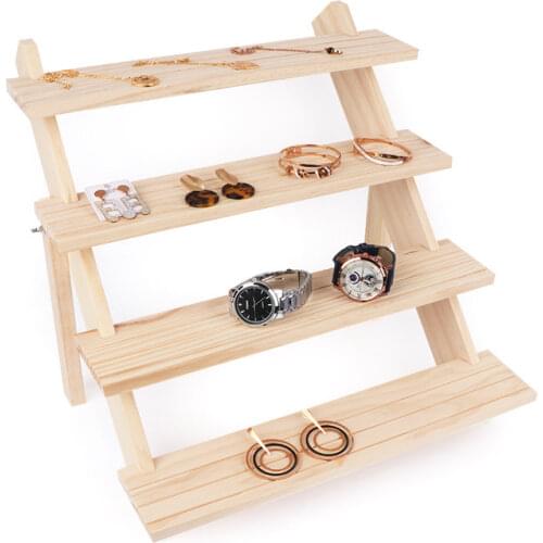 Nordic cretive Jewelry Display Tray Pendant Earrings Rings Display Blocks Solid Wood Jewelry Display Holder WJ817