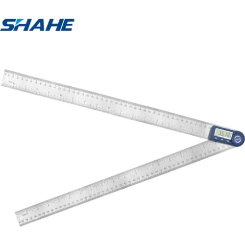 Shahe 500 mm Electron Goniometer Angle Meter Stainless Steel Digital Protractor Digital Angle Gauge