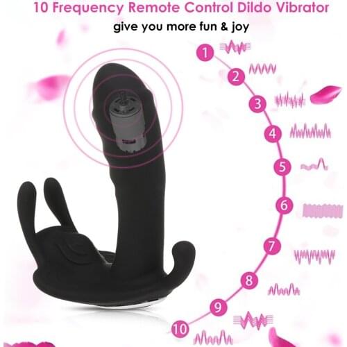 Remote Control Dildo Vibrator G Spot Clitoral Stimulator Rechargeable Wearable Vibrating Eggs Sex Toys for Woman Masturbation