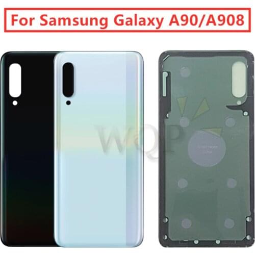 For Samsung Galaxy A90 Battery Back Cover Rear Door Housing Side Key For Galaxy A908 Replacement Repair Spare Parts