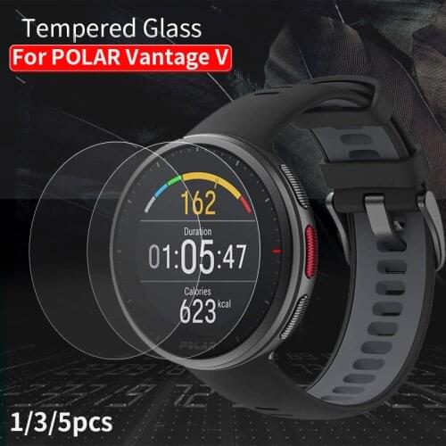 1/3/5PCS 9H Hardness Tempered Glass For POLAR Vantage V Screen Protector Smart Watch Film Accessories Anti-Scratch Foils Glass
