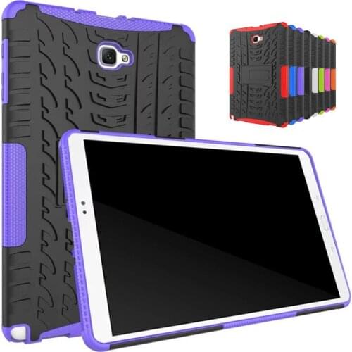 For Samsung Galaxy Tab A A6 10.1 SM -P585 P580 S-Pen (Non-T580) Armor Kickstand Hard PC Silicon TPU Shockproof Back Case Cover
