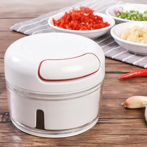 Mini 170ML Powerful Manual Hand-power Meat Grinder Chopper, Food Fruit Vegetable Nuts Mincer/Meat Shredders Mixer/Egg Blender