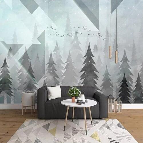 Custom 3D Photo Wallpaper Hand Painted Forest Birds Oil Painting Mural Wall Paper For Living Room Sofa TV Background Home Decor
