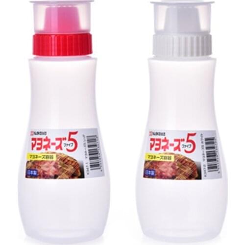 5 Holes Salad Dressing Squeeze Bottle Vinegar Oil Ketchup Condiment Mustard Dispenser Kitchen Gadget 380ml