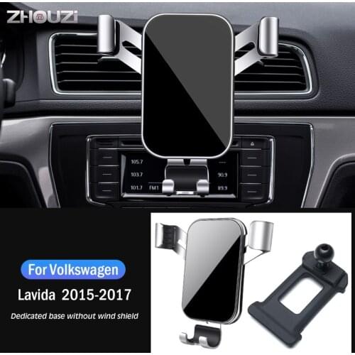 Car Mobile Phone Holder For Volkswagen VW LAVIDA 2015-2017 Special Air Vent Stand GPS Gravity Navigation Bracket Car Accessories
