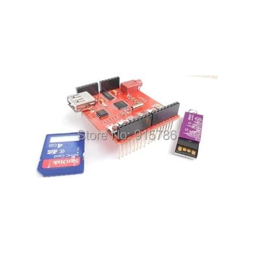 Free shipping USB-SD MP3 Shield, Support FAT16 / FAT32 file system