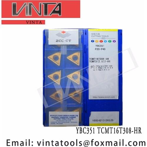 Free shipping high quality 10pcs/lots YBC351 YBD102 YBC251 YBD152 TCMT16T308-HR cnc carbide turning inserts