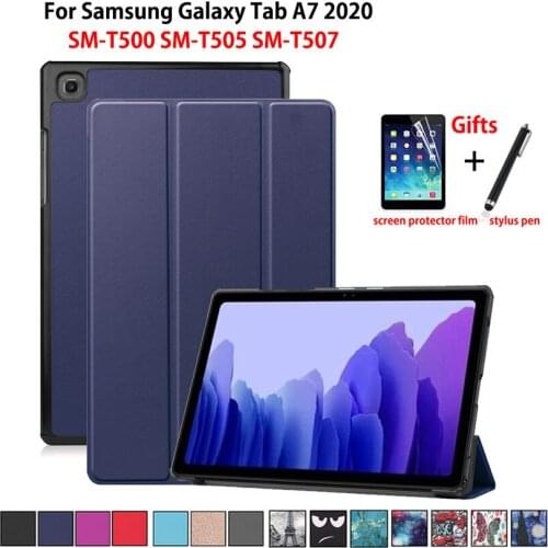 Case For Samsung Galaxy Tab A7 10.4 2020 Cover T500 SM-T500 SM-T505 SM-T507 Funda Tablet Slim Protective Stand Skin Shell +Gift