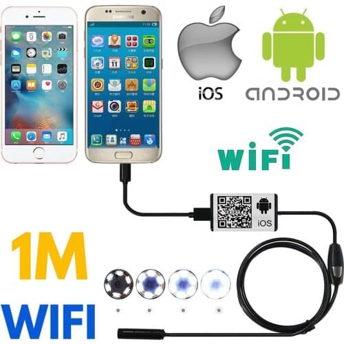 Diagnostic Tool Semi Rigid Hard Tube iOS Endoscope Camera Android 720P Iphone Borescope Waterproof Endoscopic Wifi Borescope