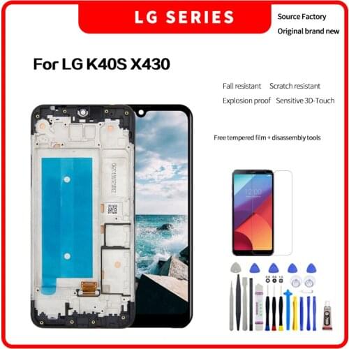 For LG K40S X430 LCD Display Touch Screen Digitizer Assembly For LLG K40S X430 lcd Screen with Disassembly tools