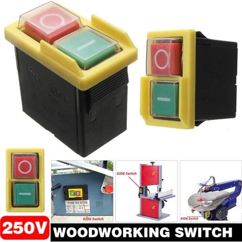 Mayitr Electrical Switch 250V 4A IP54 5E4 Universal Replacement Waterproof Black On/Off Switch Part For Woodworking 50*30*49.6mm